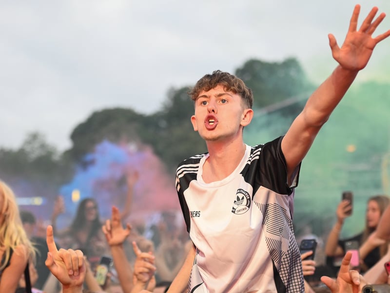 Singing along to The Courteeners from the crowd at Tramlines 2026. Photo: S70 Media