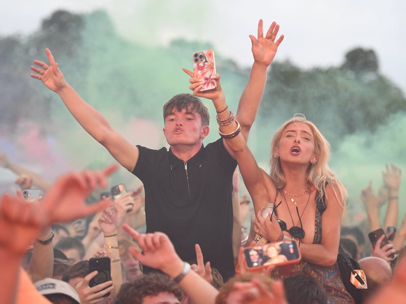 Festival goers enjoying The Courteeners on the Main Stage at Tramlines 2026. Photo: S70 Media