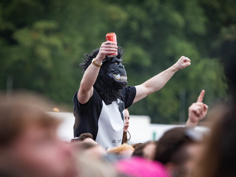 A festival goer enjoying Tramlines 2026, at Hillsborough Park, Sheffield. Photo: Errol Edwards