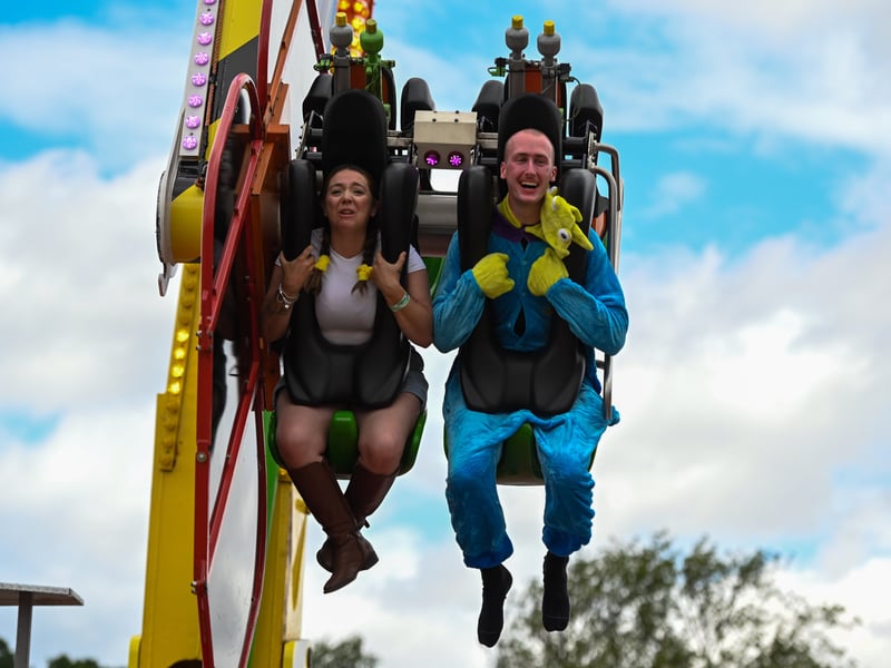 People enjoy the rides at Tramlines Festival 2026. Photo: S70 Media