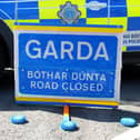 Road closed garda sign
