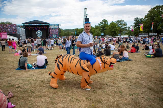 Festival goers at Tramlines 2026 at Hillsborough Park, Sheffield. Photo: Errol Edwards