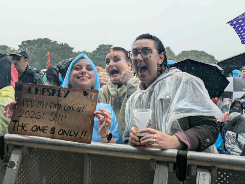 Chesney Hawkes fans at Bents Park in South Shields.