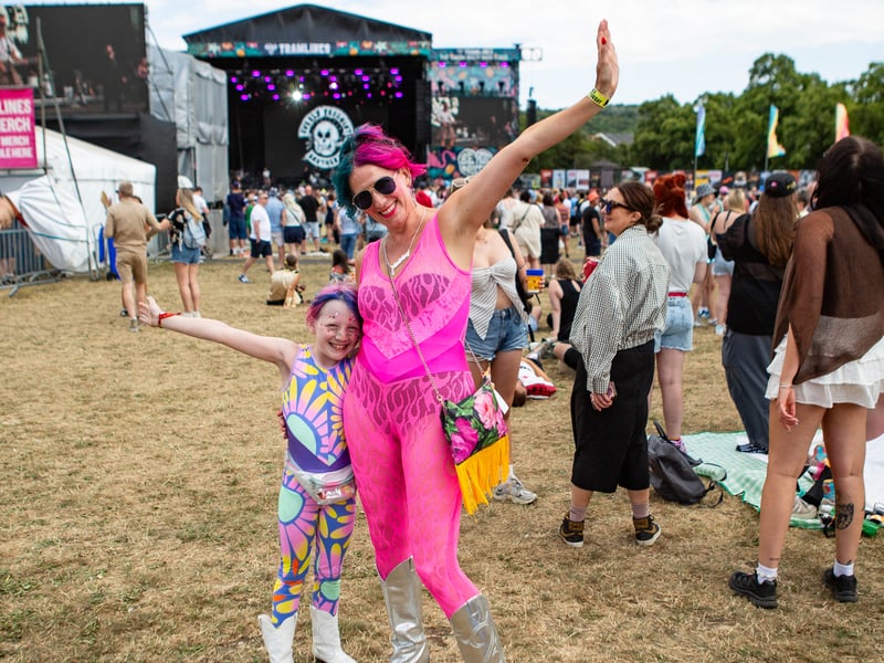 Festival-goers at the Tramlines festival in Hillsborough Park, Sheffield. Photo: Errol Edwards