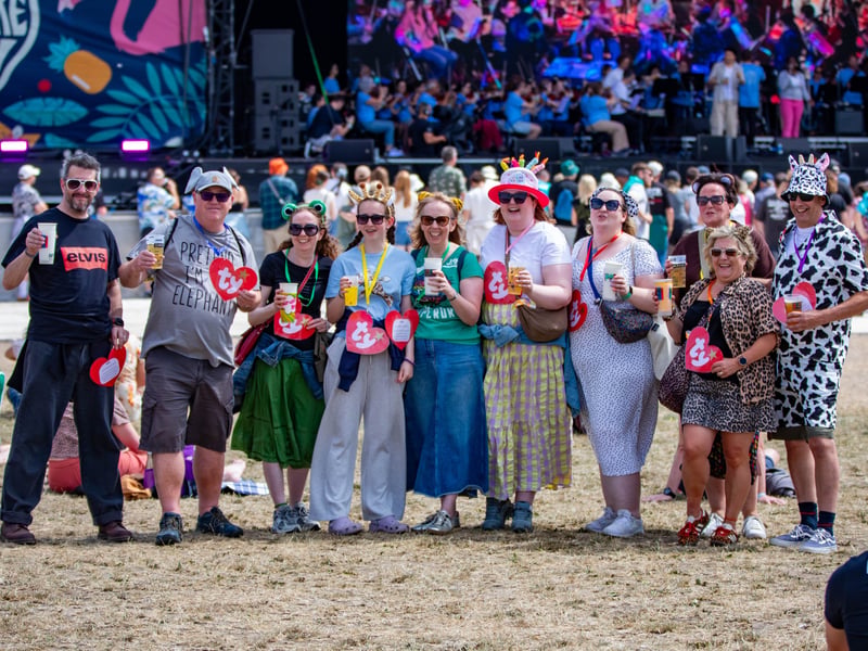 Festival-goers at the Tramlines festival in Hillsborough Park, Sheffield. Photo: Errol Edwards