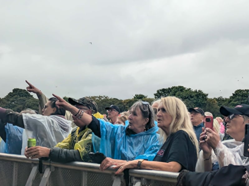 Fans watch ABC in South Shields.