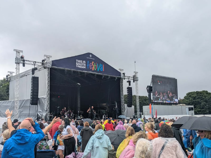 The stage on weekend two of the 2026 Bents Park concerts.