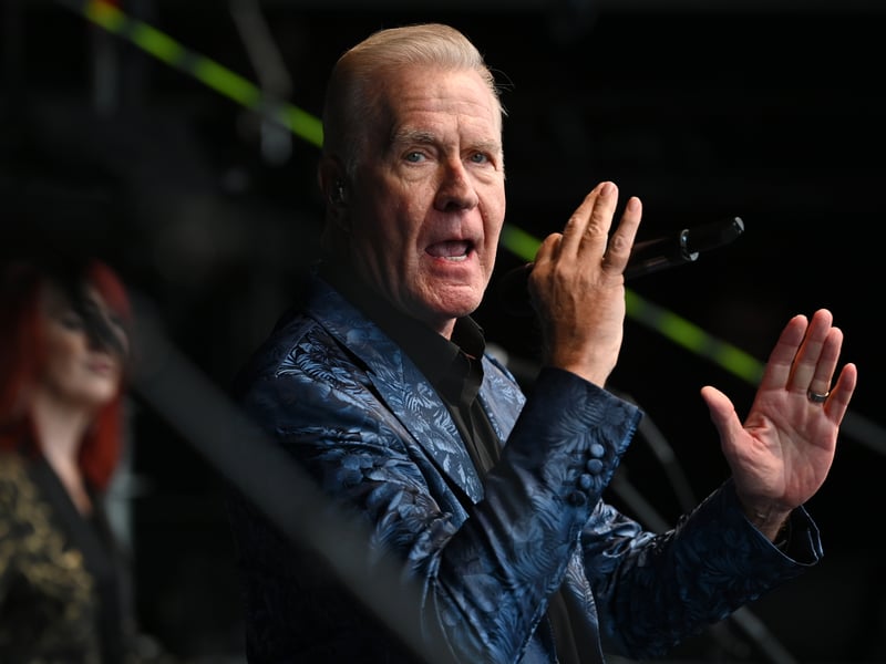 Martin Fry of ABC performs in South Shields.