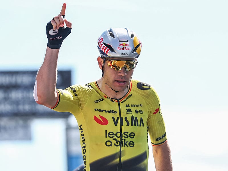 Team Visma | Lease a Bike is also thought to be paying Belgian cyclist Wout van Aert around €4 million a year. He can boast of more than fifty professional road wins, including ten stage victories at the Tour de France.