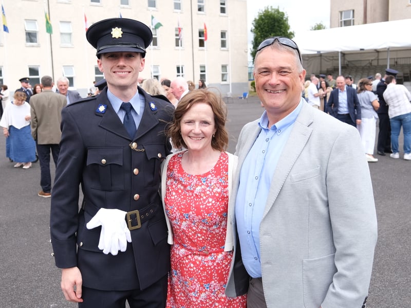 Seán Toner, Claire Toner and Kevin Toner (Garda Inspector in Louth)