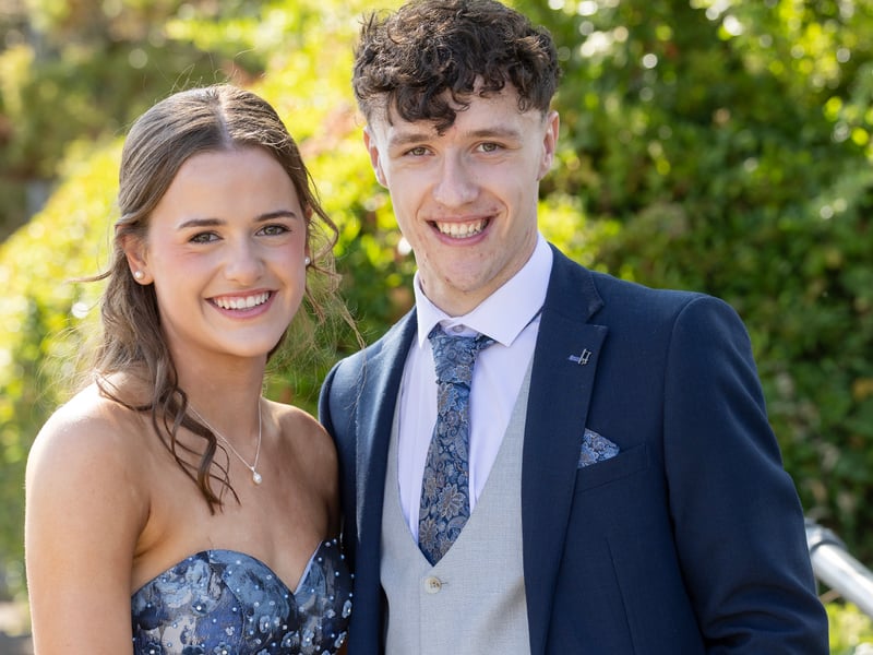 Ready to set off to the Presentation debs Ruby Browne and Billy Murphy