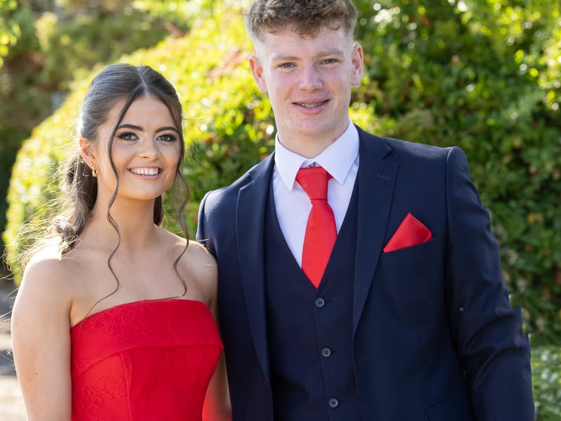Ready to set off to the Presentation debs Caoimhe Condon and Riain Wise