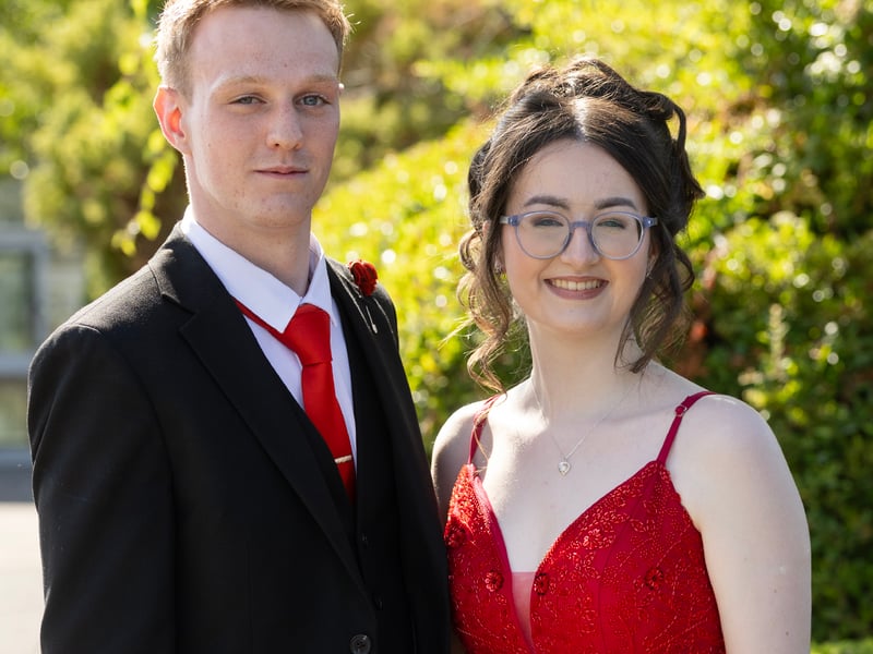 Pictured attending the Presentation Debs, James Egan and Chloe Duggan