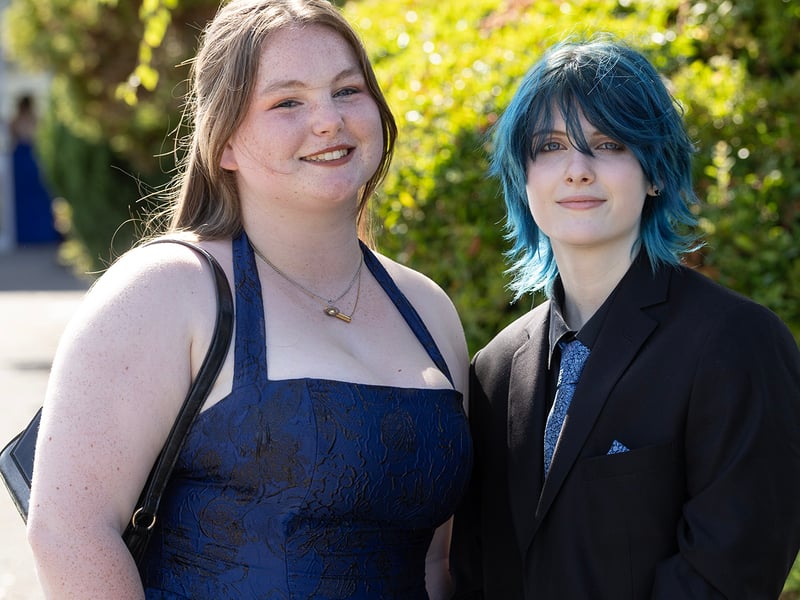 Pictured attending the Presentation Debs, Eva Clancy and Mya Cantwell