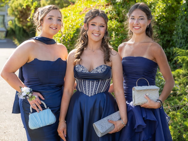 Pictured attending the Presentation Debs, Roisin O' Grady Millie O' Sullivan and Dominika Gruabka