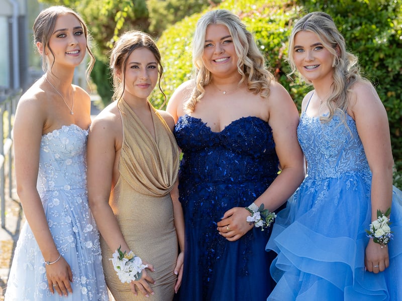 Ready to set off to the Presentation debs Keisha Boyle, Charli Connolly, Kali Condon and Eve Ryan