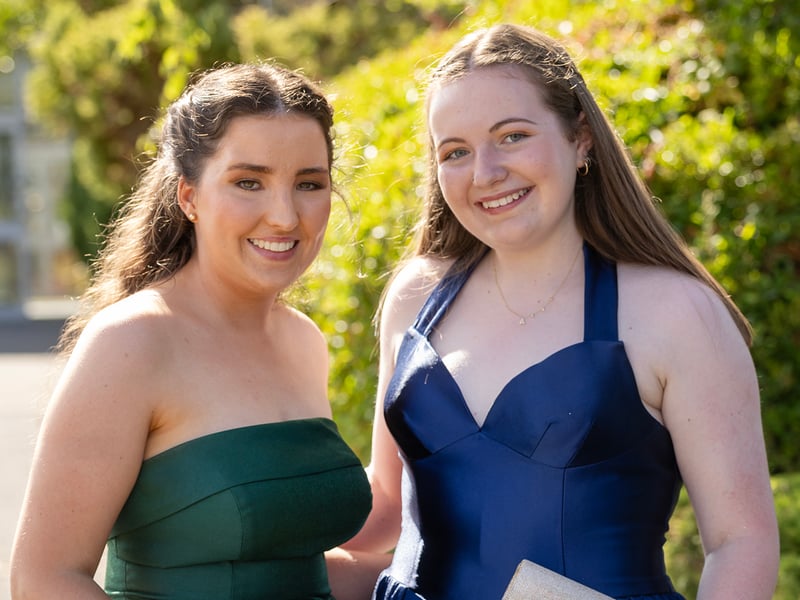 Pictured attending the Presentation Debs, Ella Shealy O'Donnell and Abbey Real