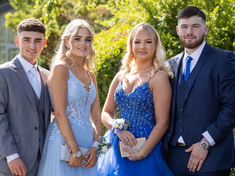 All set for the Presentation debs,  Junior Da Sliva, Vanessa Rinz, Zuzanna Klak and Fred Hackett