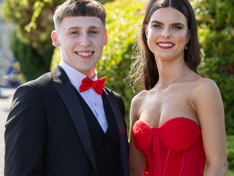 Ready to set off to the Presentation debs Dylan Cuffe and Molly O'Connor