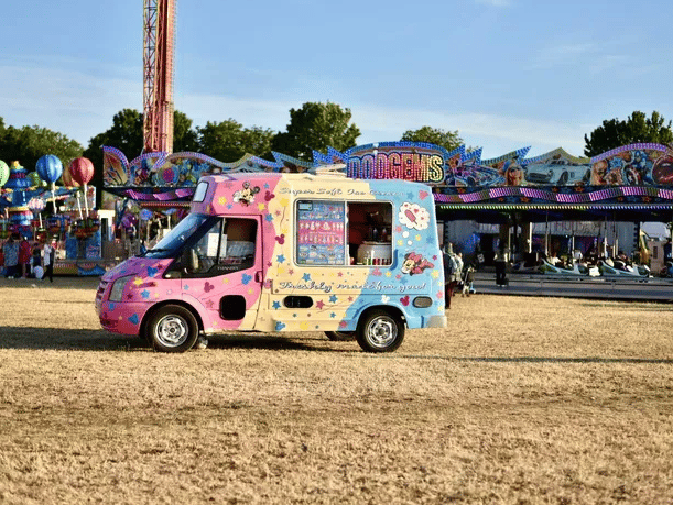 The weather was hot, perfect for an ice cream.