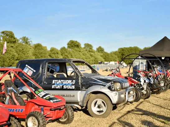 An impressive line up of vehicles.