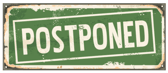 Postponed stock image