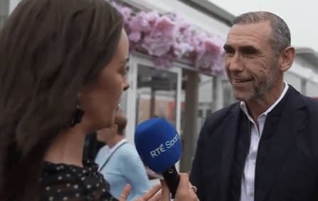 Martin Keown being interviewed