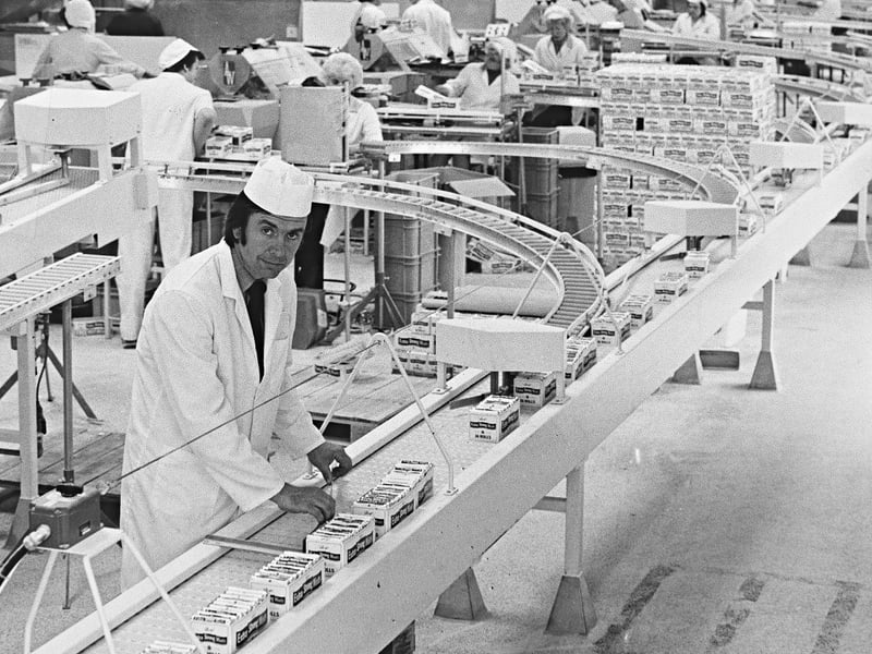 Umec-Boydell (Belting) of Wolverhampton is pictured in August 1983 after supplying a conveyor system for Trebor’s new factory in Colchester, where it was used in the production of Extra Strong Mints. The photograph is a reminder that many Black Country engineering firms quietly supplied equipment to some of Britain's best-known manufacturers. Do you remember Umec-Boydell or working in Wolverhampton's engineering industry? What local companies do you remember making products or machinery that ended up being used across the country?