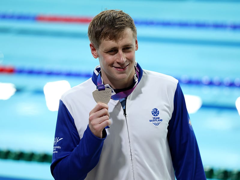 Silver: Men's 100m freestyle S13 swimming