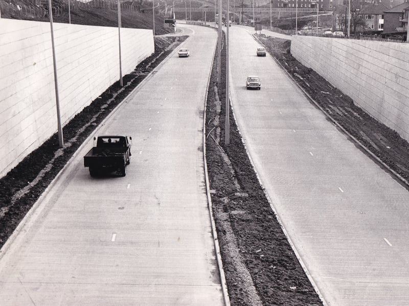 Stanningley Bypass in March 1971.