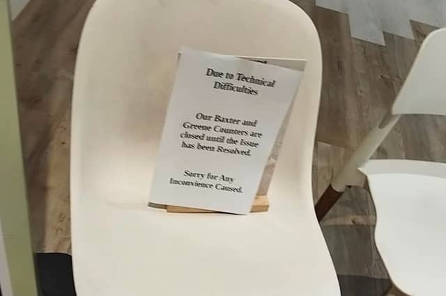 The sign in Dunnes Stores Knocknacarra