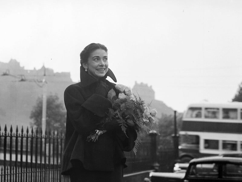 Ballerina Margot Fonteyn pictured at the 1951 Edinburgh Festival.