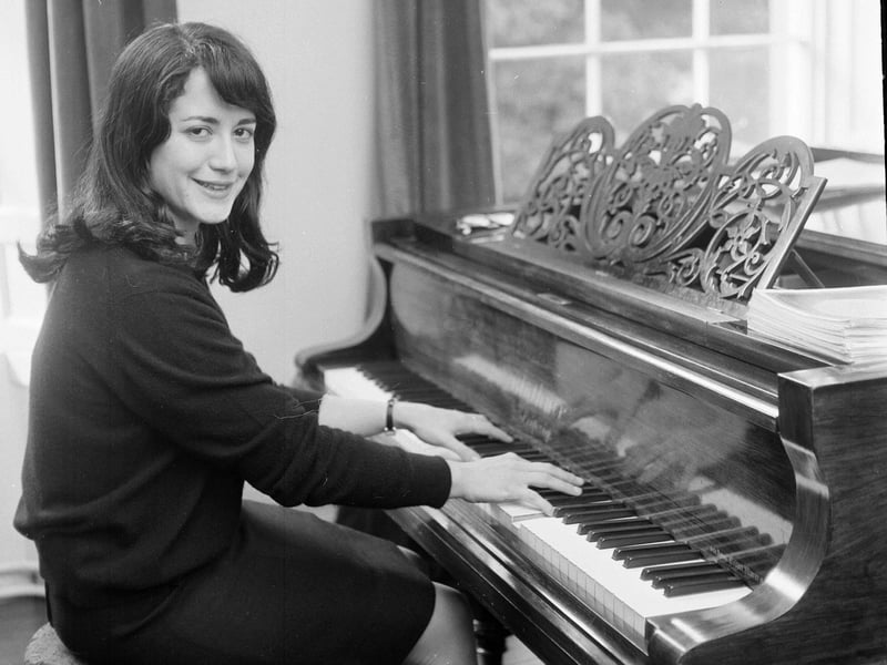 Argentine-born pianist Martha Argerich during Edinburgh Festival 1966.