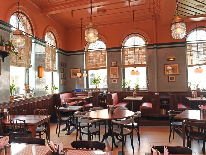 Dishoom is also open for breakfast - Stewart recommends the naan rolls, which are freshly baked by hand in the tandoor then topped with a little cream cheese, tomato chilli jam and fresh coriander, and wrapped around fillings