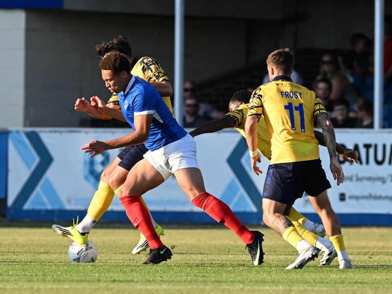 (Replaced by Billy Gillooly on 70 mins) - Had an early talking to from the referee after a clattering challenge and continued to show impressive physicality and strength throughout. A crashing shot from inside the box to open the scoring and was an absolute menace.