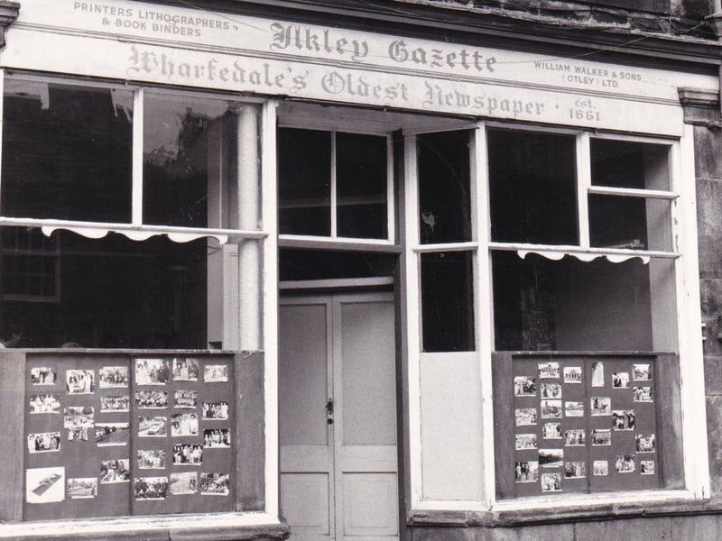 The offices of the Ilkley Gazette pictured in October 1979.