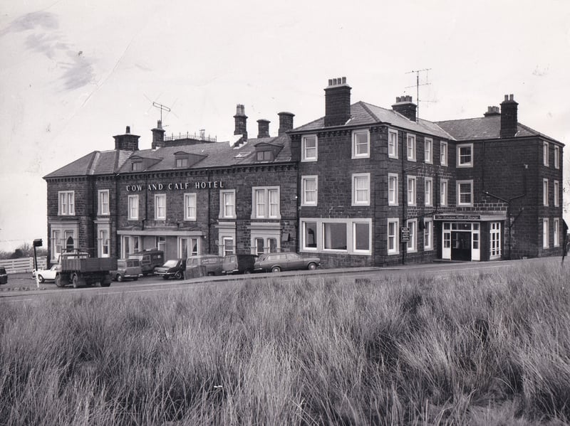 The Cow and Calf Hotel pictured in March 1971.