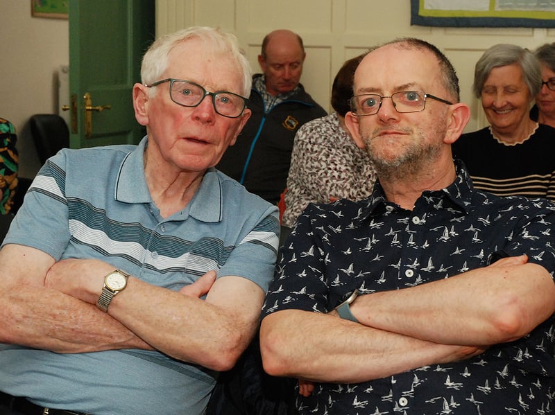 Eddie Franks and Colin Williams, both local singers and musicians. Photo: PJ Wright