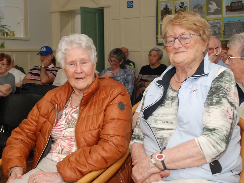 Noreen Brophy and Josie O'Grady seen here enjoying them music and singing. Photo: PJ Wright
