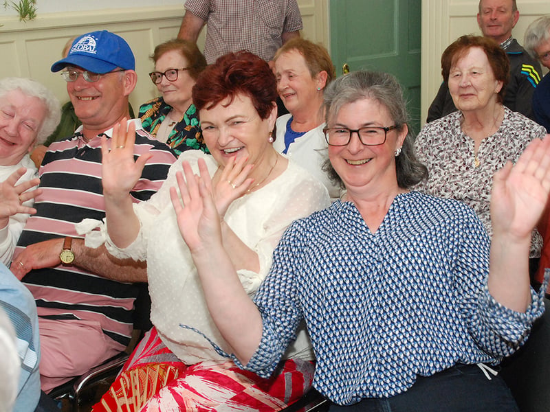 Marguerite Keating and Brid Ní Chleirigh Devitt enjoying the summer Rambling House in Roscrea. Photo: PJ Wright