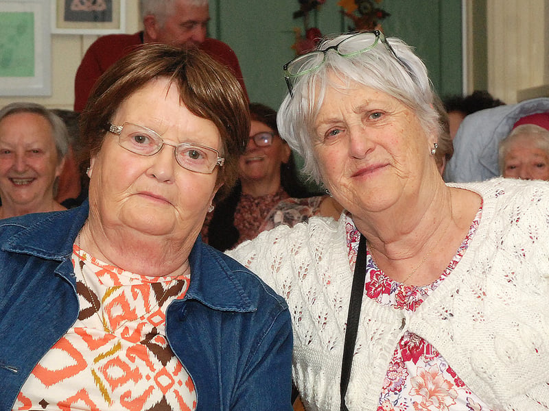 Mary Reid and Mary Hefferan are regular attendees at the Age Friendly Roscrea monthly Rambling House. Photo: PJ Wright