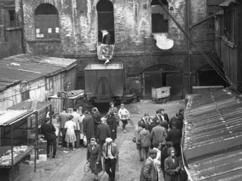 Sheaf Market (Rag 'n' Tag), Sheffield city centre, in August 1965