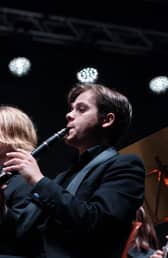 Simon Carey on clarinet. 