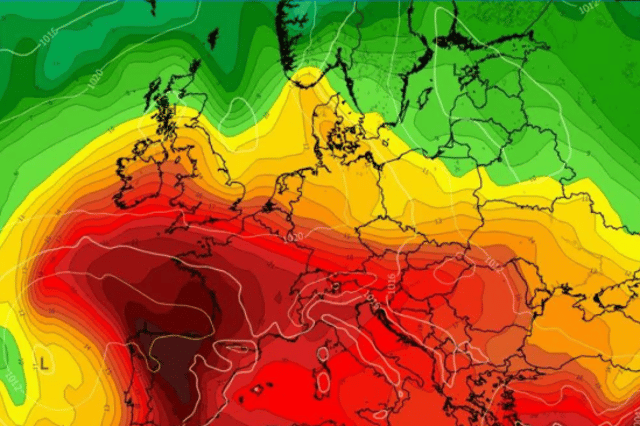 Weather map for Ireland