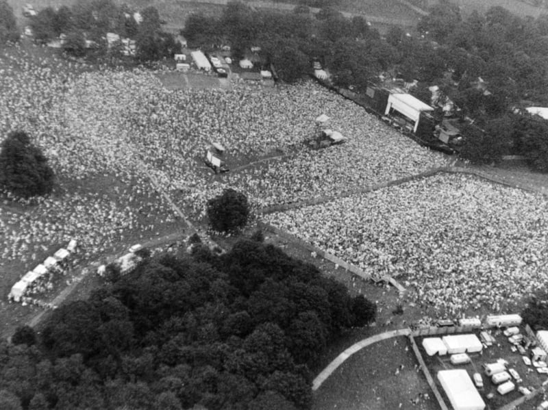 Madonna at Roundhay Park in August 1987.