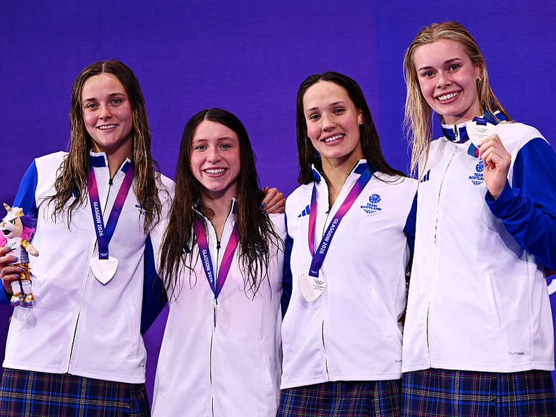 Silver: Women's 4 x 100m Medley Relay swimming