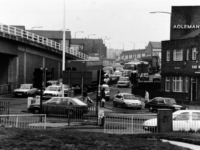 The notorious Woodpecker junction pictured in April 1987.