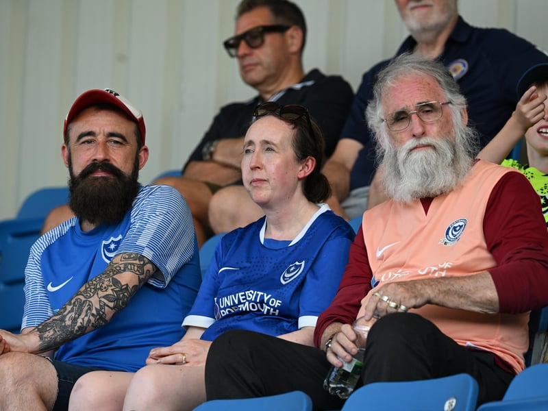 Pompey fans travelled to north Hampshire to cheer on their impressive youngsters at Farnborough. Pics: Graham Hunt.
