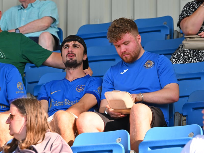 Pompey fans travelled to north Hampshire to cheer on their impressive youngsters at Farnborough. Pics: Graham Hunt.