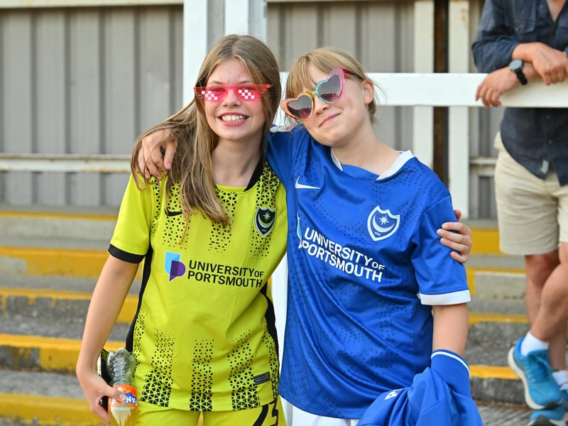 Pompey fans travelled to north Hampshire to cheer on their impressive youngsters at Farnborough. Pics: Graham Hunt.